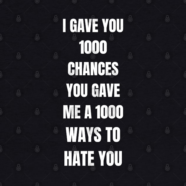 1000 ways to hate you by Klau